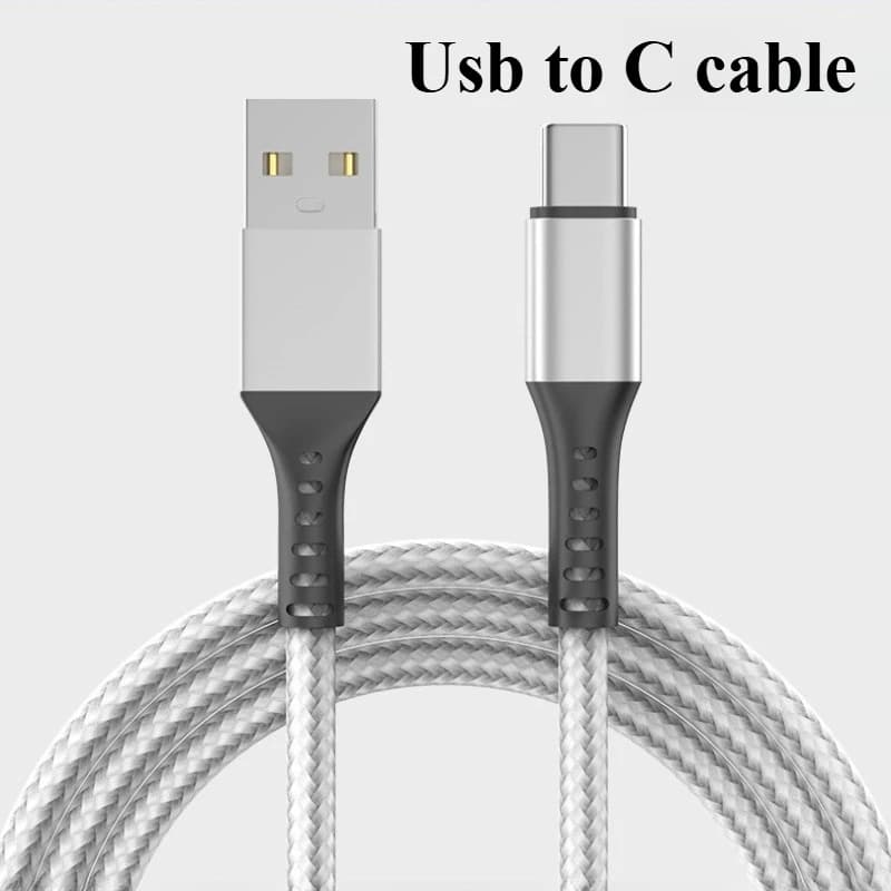Cavo dati di ricarica rapida per telefono cellulare USB a C con coda di rete estesa adatto per cavo di ricarica micro veloce Apple Samsung Xiaomi