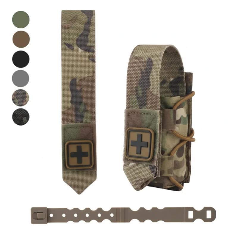 Borsa Universale per Laccio Emostatico IFAK, per Caccia, Addestramento al Combattimento, Kit di Pronto Soccorso EMT, Borsa Porta Laccio Emostatico MOLLE