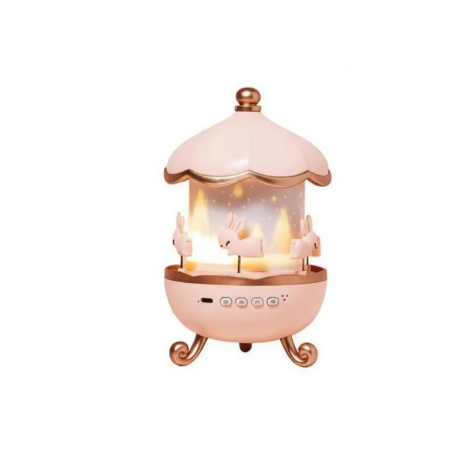 Regalo di compleanno per ragazze, carillon musicale, luce notturna con proiezione rotante, multifunzionale, per bambini, Capodanno, uso festivo