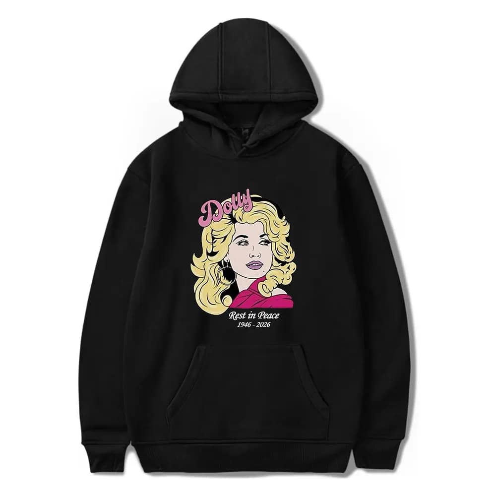 RIP Dolly Parton Casual Merch Hoodie Women Men Long Sleeve Sweatshirt Fashion Pullover Clothes