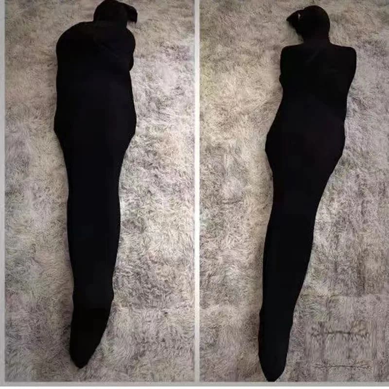 Calze per tutto il corpo super lucide a olio Mummia Bondage Sacco a pelo Pullover Un pezzo All-Inclusive Stretto oleoso per occasioni speciali