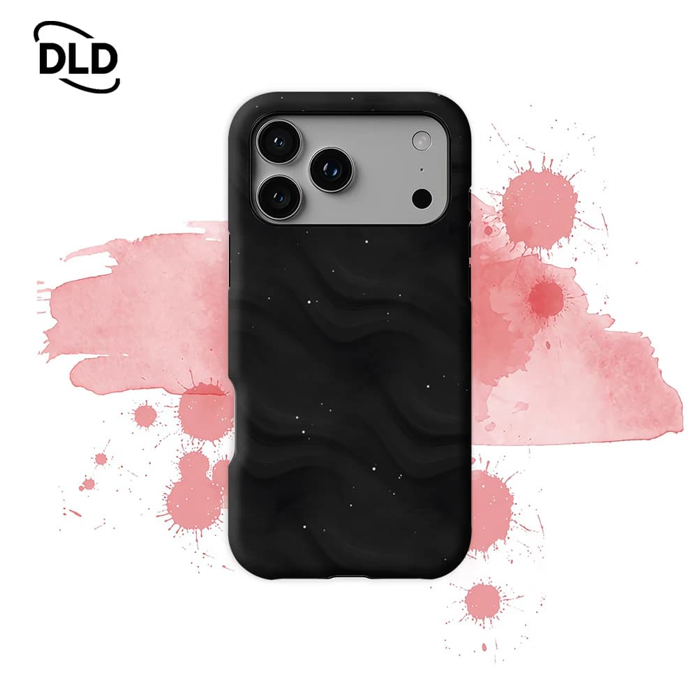 Custodia Magnetica Starry Ripple per iPhone 17 16 15 14 13 Pro Max Plus, Robusta a Strato Singolo o Doppio