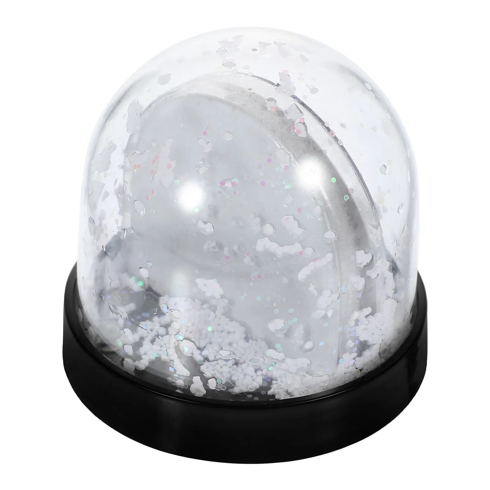 Kit Fai-da-Te per Cornice Fotografica con Globo di Neve, Mini Globo di Neve in Plastica Vuoto per Inserimento Foto Personalizzate, per Decorazione Casa e Feste