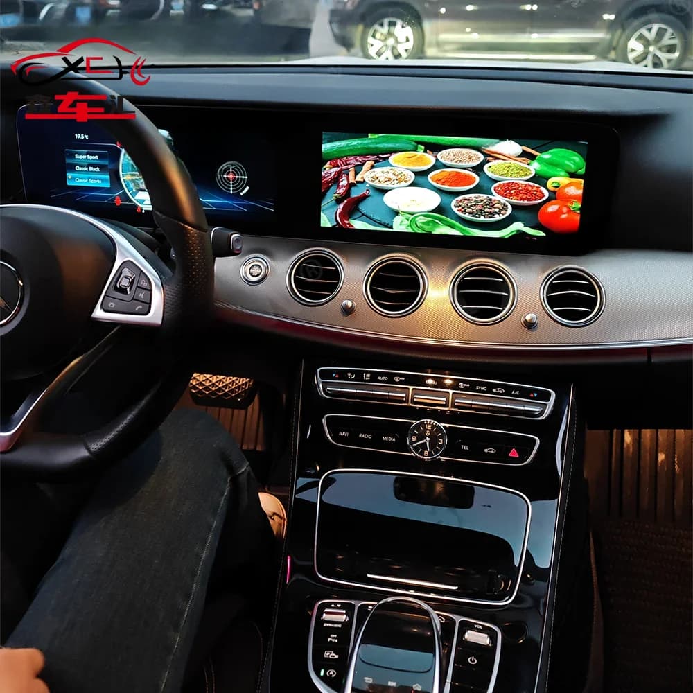 Android Auto Carplay 24.6" Multimedia For Mercedes Benz E Class W213 2017-2022 Dual Screen Car Radio GPS Navi Digital Cluster