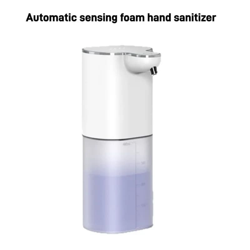 Dispenser di sapone in schiuma con sensore a infrarossi intelligente, senza contatto, ricaricabile tramite USB, montaggio a parete, per lavaggio mani, gel, sapone per piatti, bagno, cucina