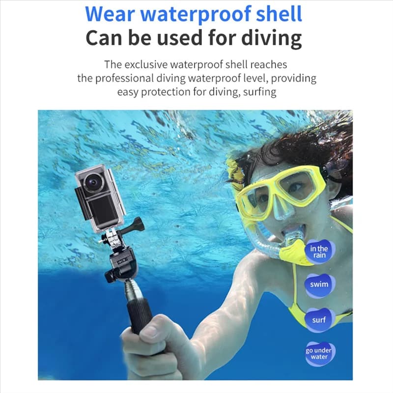 ELECT-WIFI abilitato 4K Mini Action Camera 30M impermeabile DV esterno Sport Videoregistratore Ciclismo Sport Thumb Camera Casco Bici