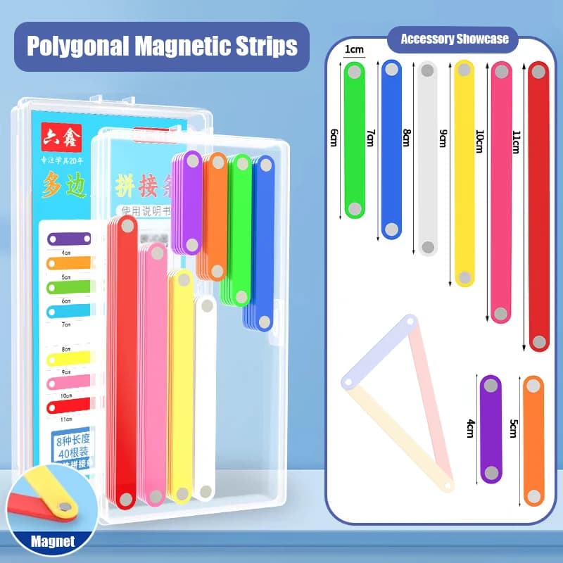 Bambini Blocco magnetico Giocattoli matematici Sussidi didattici Forma geometrica Puzzle Gioco educativo Montessori Apprendimento Giocattolo di legno in età prescolare