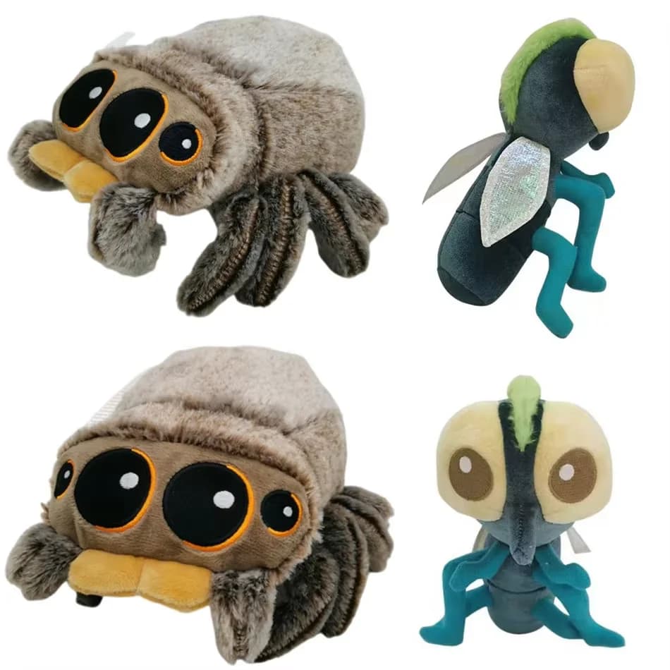 Animal Plush Cotton Insetto Ragno Plush Bambola Black Lucas Anime Games Room Decoration Ornament Children's Birthday Gift