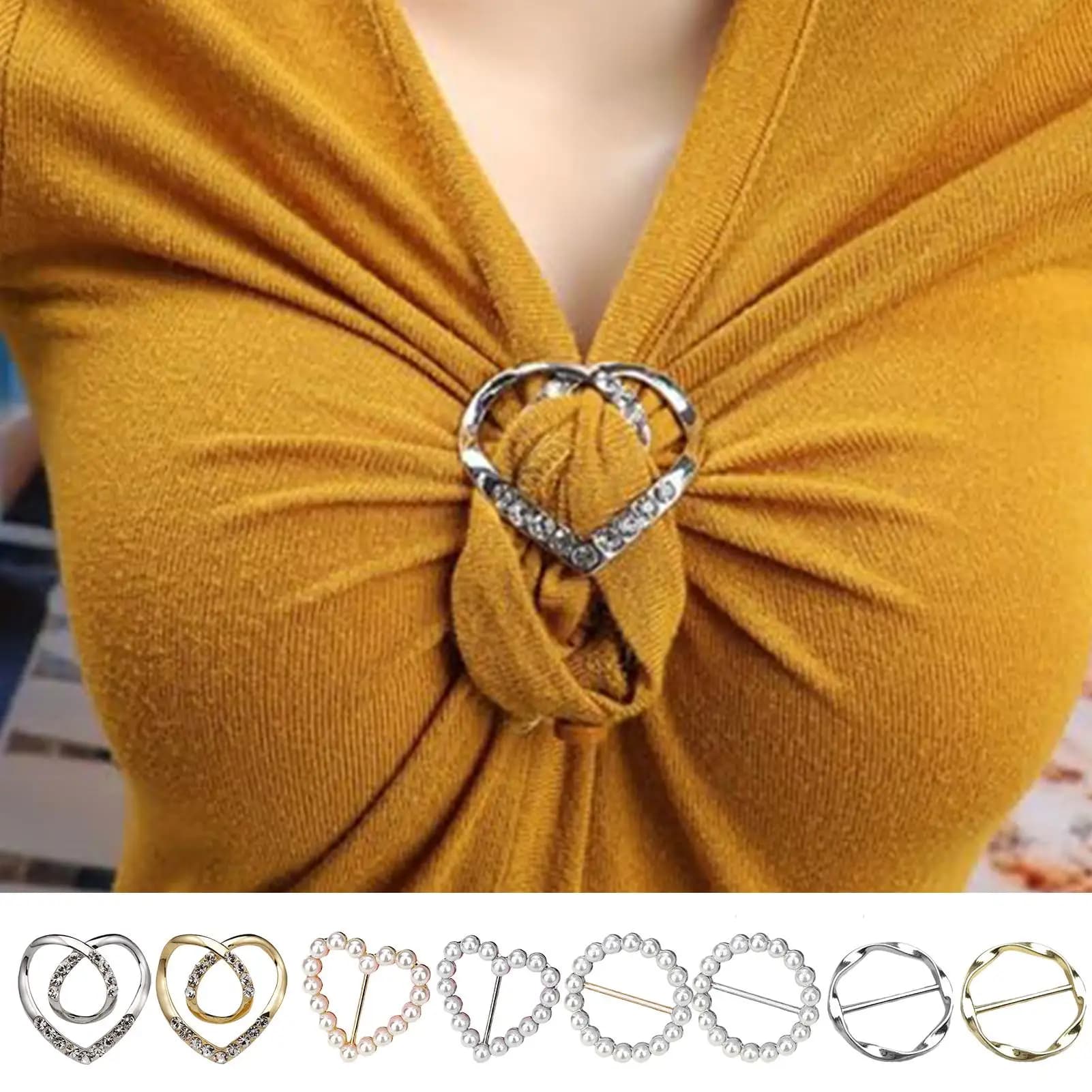 4 pezzi camicia multiuso anello fibbia per cintura cintura e regolatore sciarpa cintura sottile accessori moda fibbia per sciarpa