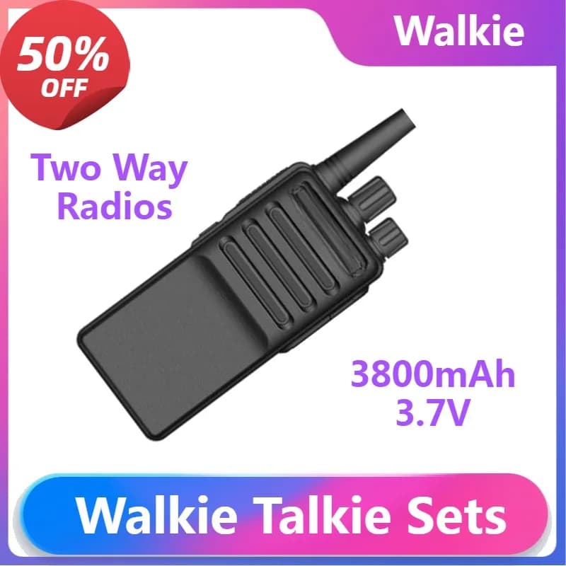 BF-C5 8W Walkie Talkie a lungo raggio 1-8Km Stazione radio bidirezionale durevole Riduzione del rumore di livello 0-9 1pc o 2pcs Walkie Talkie