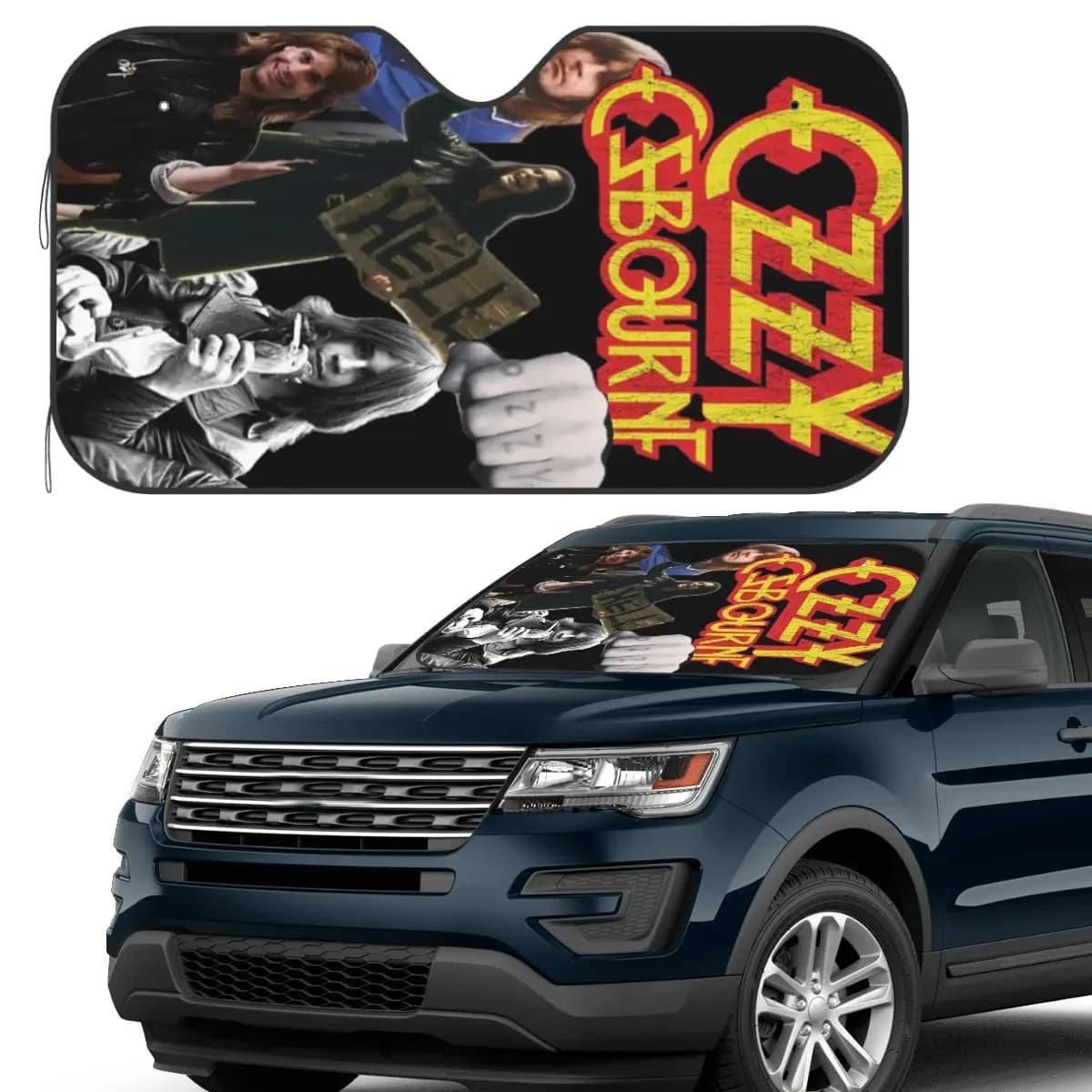 Ozzy Osbourne Parasole Parabrezza Auto Parabrezza Anteriore Finestra Parasole Accessori Coperture