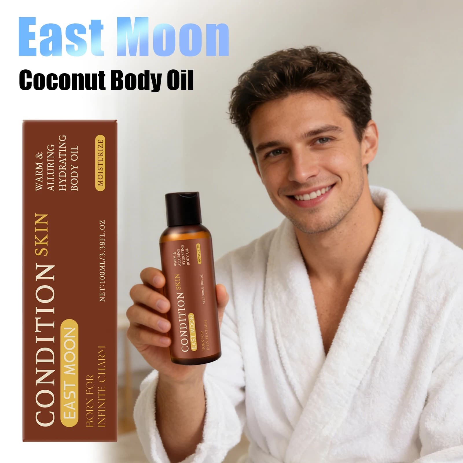 Coconut Body Oil Reduce Rough Skin State Moisturize Nourish Body Skin Soothe Body Fatigue Improve Dryness Men Body Massage Oils