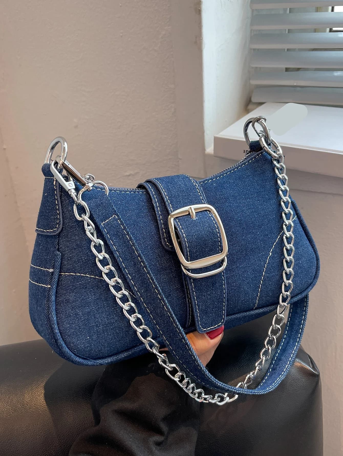Borsa jeans dal design piccolo Nuova borsa a tracolla da donna Borsa a tracolla in tela