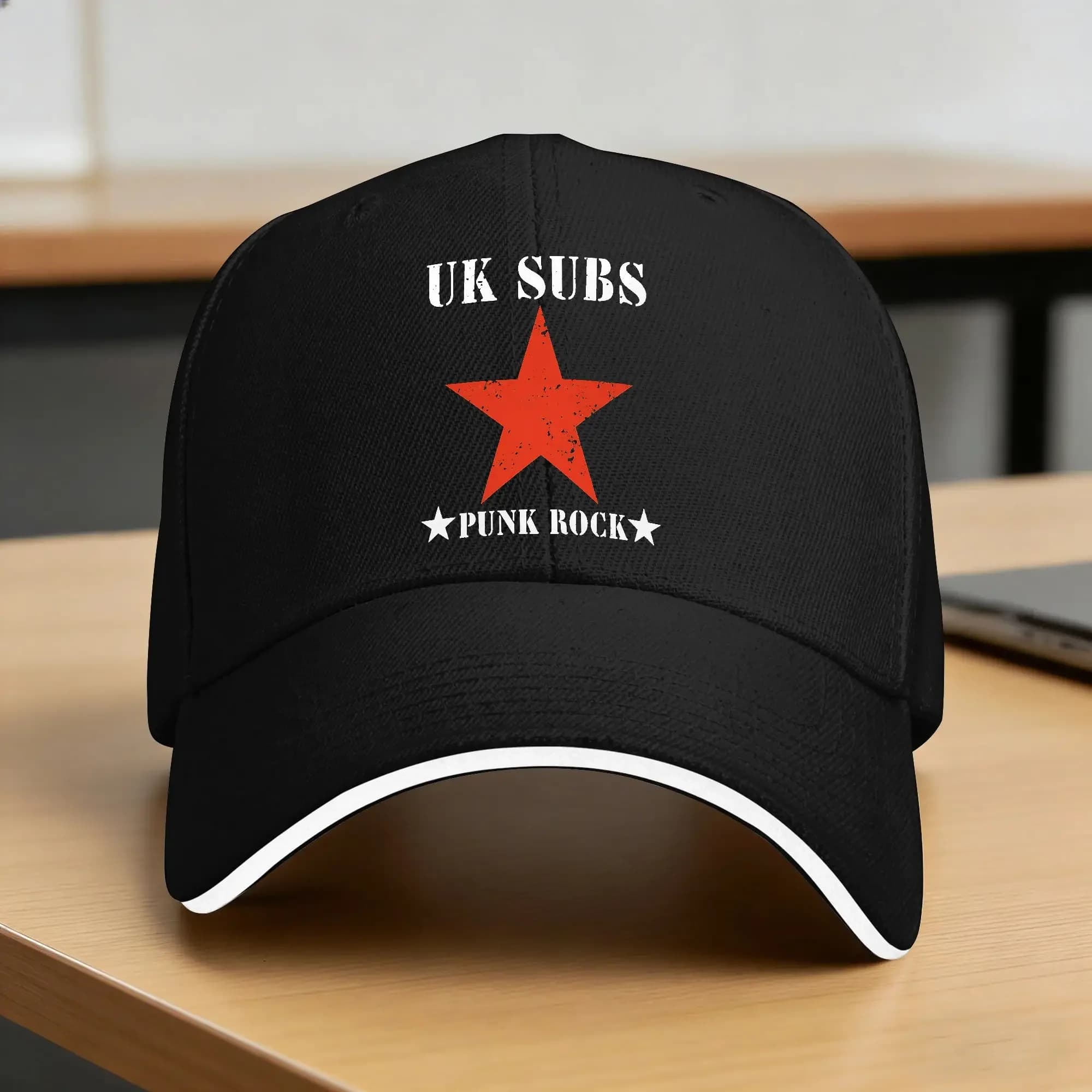 U.K. SUBS PUNK ROCK Baseball Cap Female Male Custom DIY Trucker Hat Summer Street Style Running Hippie Sunscreen Baseball Caps
