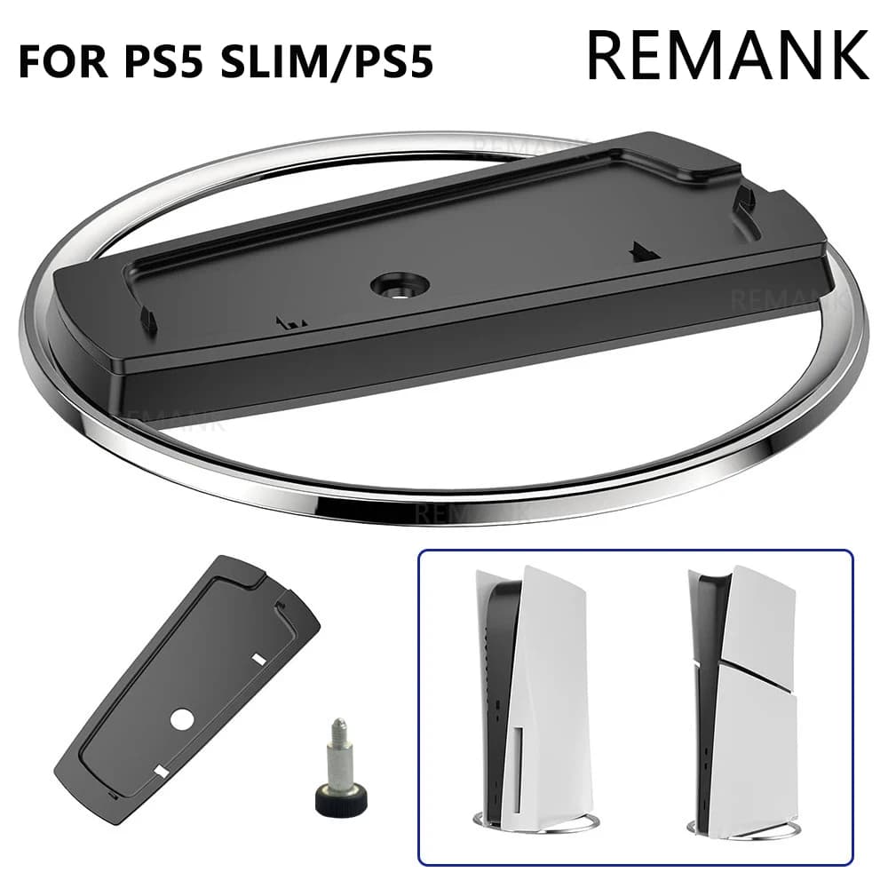 Supporto Verticale in Metallo per Console PS5/Pro/Slim, Dock Verticale, Accessori Elettronici, Supporto Antiscivolo per Playstation 5
