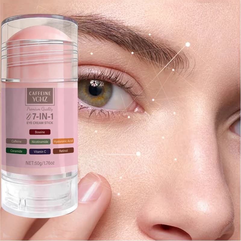 Instant Lifting and Firming 7-in-1, Caffeine Powerful Moisturizing and Firming Eye Cream Stick 50g, Contains Caffeine, Retinol, and Other Natural Moisturizing Ingredients, Multi-Purpose in One Stick, Cares for the Skin Around the Eyes Day and Night