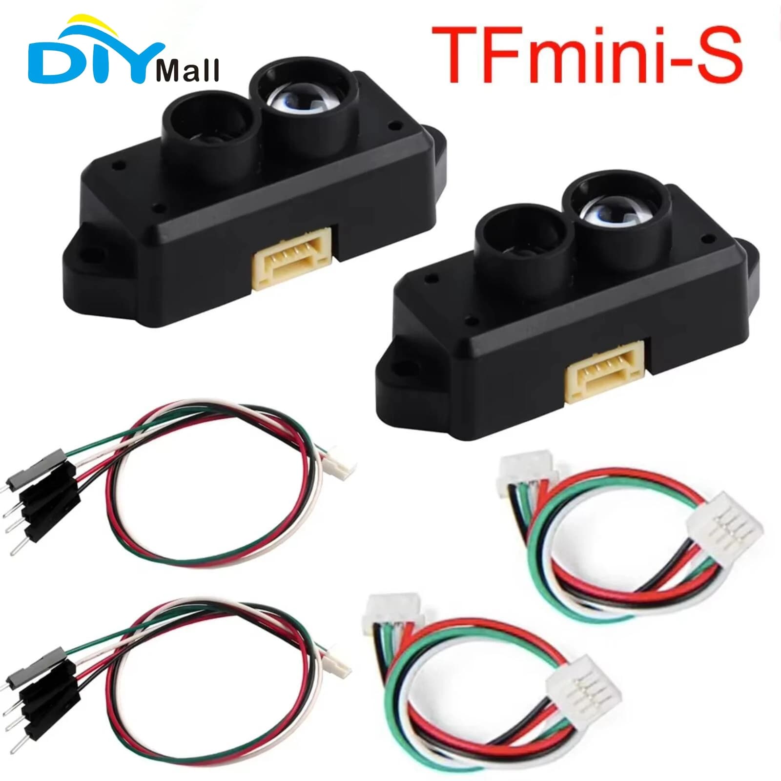 2 Pezzi Modulo Sensore Lidar TFmini-S 0.1-12m TOF Micro Ranging per Arduino e Droni Pixhawk UART IIC