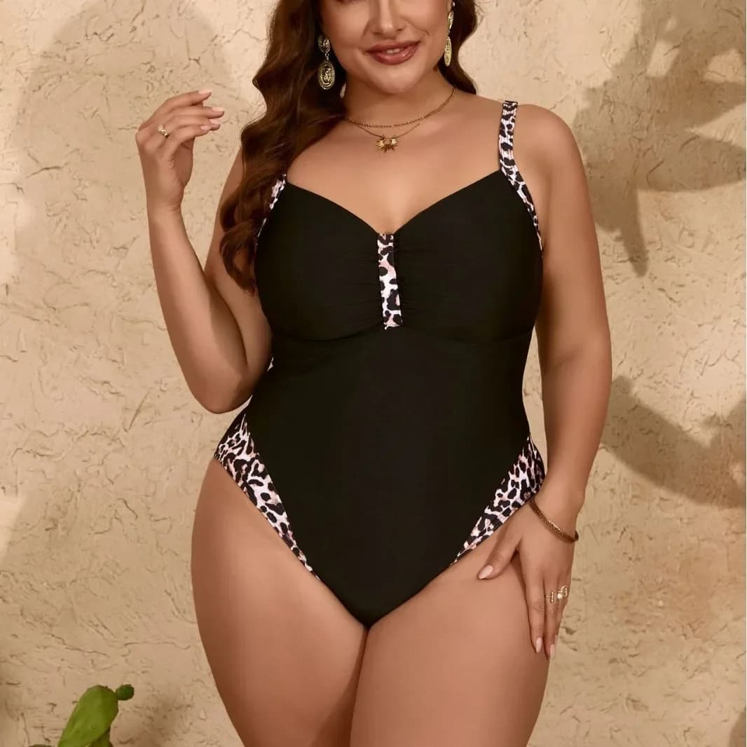 2026 New One Piece Swimwear Women Sexy Thong Monokini Plus Size Big Swimsuit Bodysuit Female Bikini Bathing Suit Beachwear 5XL