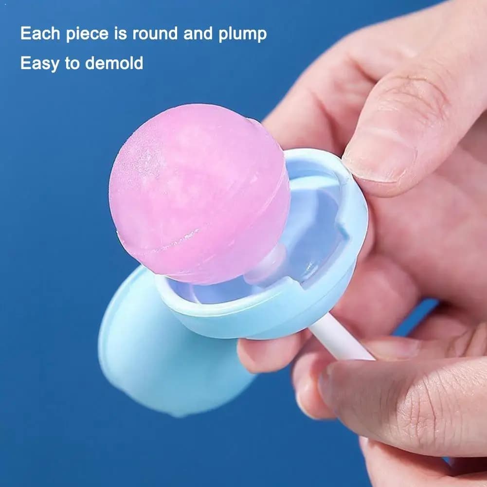 Stampi per ghiaccioli in silicone senza BPA, per uso alimentare, fai da te, con bastoncini, facili da rilasciare, riutilizzabili, per bambini