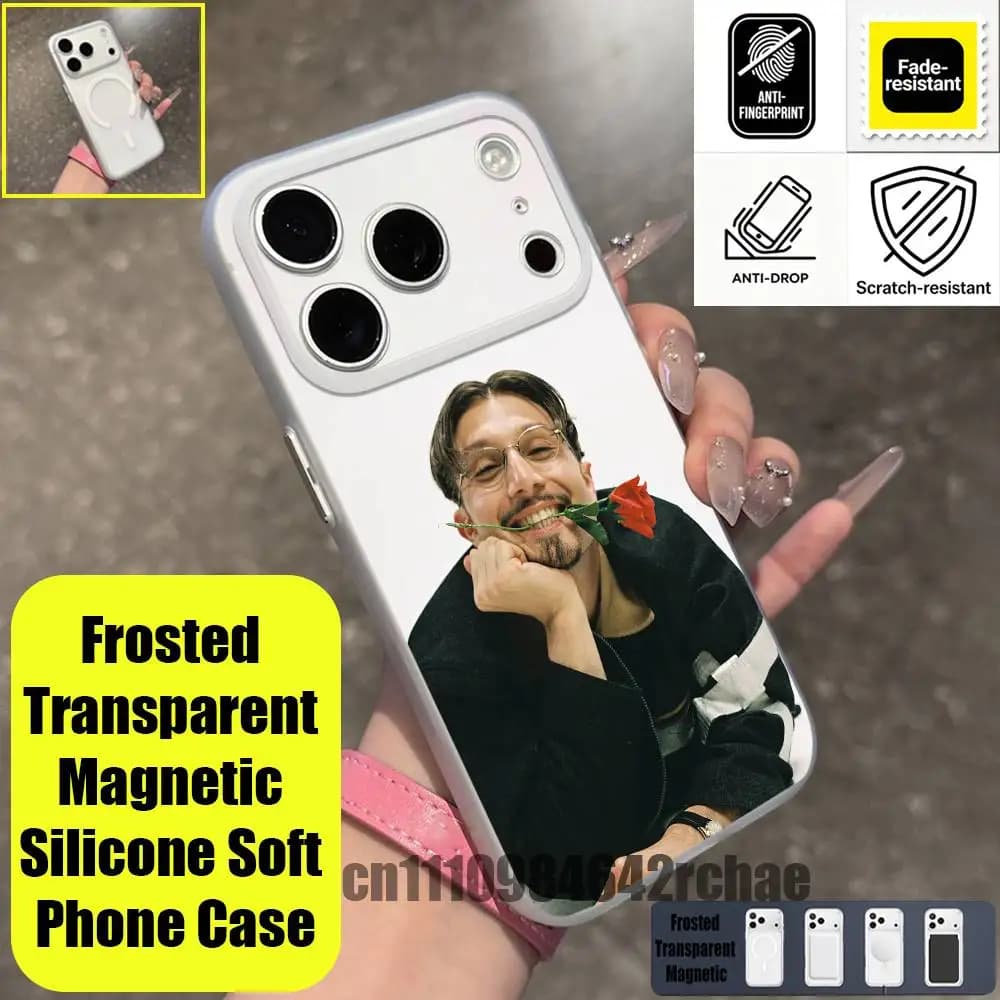 For iPhone 12,16,11,14,13,17,15,E,Air,Mini,Pro,Max,Plus For Magsafe Magnetic Clear For B-Bbno$ Eat Ya Veggies Phone Case