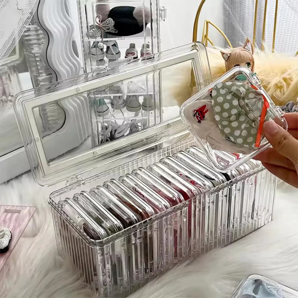Doll guard with 17 cm cover point for Labubub clothes storage box