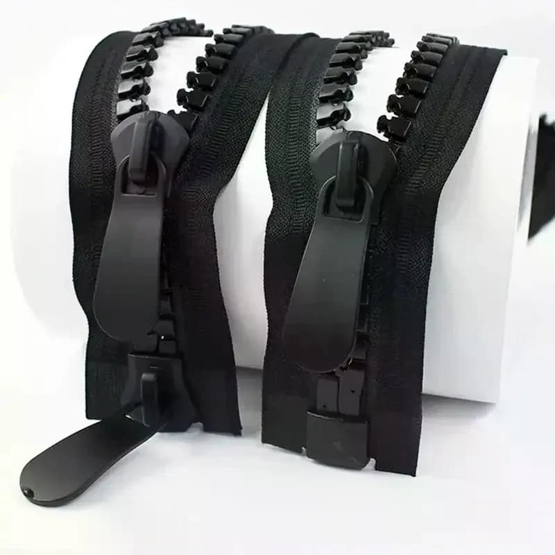 20 # Cerniere in resina 20-70 cm extra large a fondo aperto per cucito, cerniere per cappotti, giacche, tende, kit di riparazione chiusure, accessori per abbigliamento