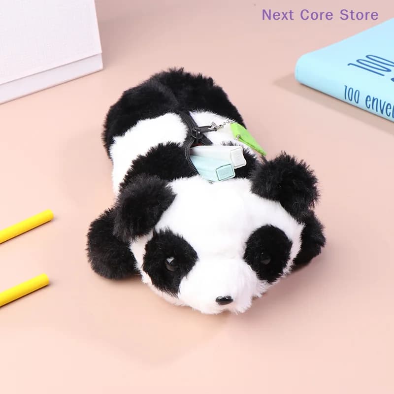 [NC]Cartoon Panda Plush Pencil Case Cute Animal Cosmetic Bag Stationery Storage Bag Pencil Pouch School Supplies[NC]