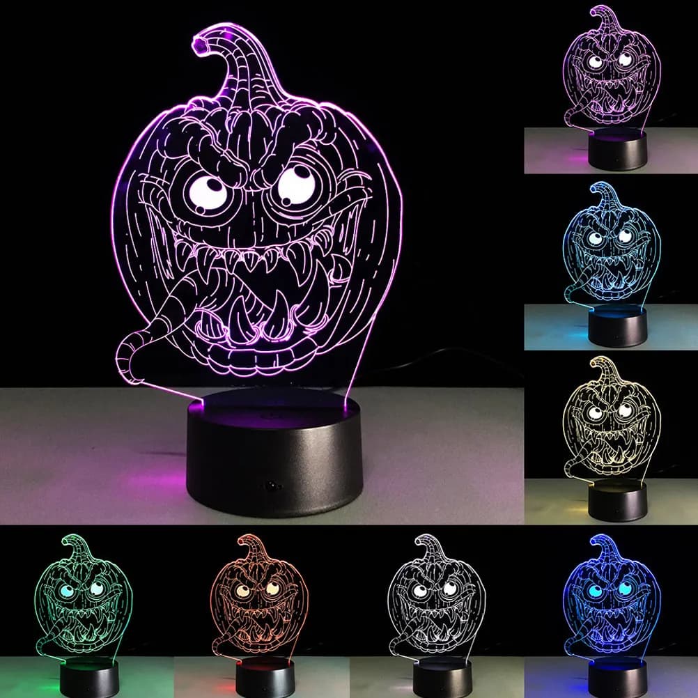 Pumpkin LED Desk Lamp Bedside Lights for Bedroom Lamps Office Colorful Cute Bedrooms