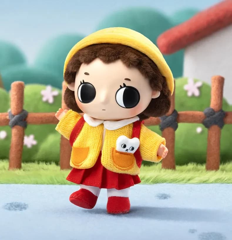 POP MART Nyota Chibi Maruko-chan Series Kawaii Anime Action Figure Desktop Doll Ornament Home Decor Gift for Girls