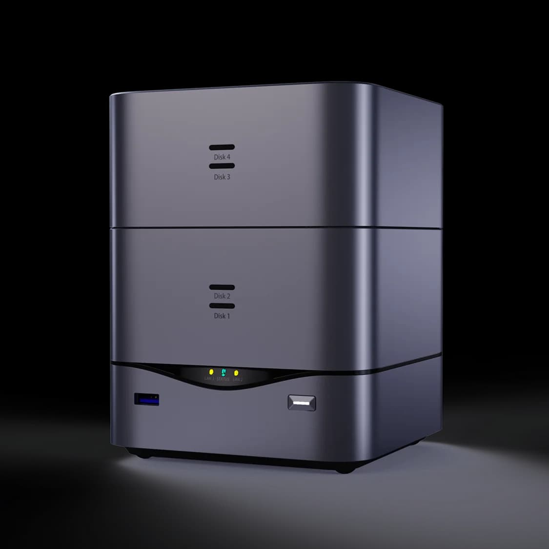 CPU Intel Jasper Lake N4500 SSD da 4 alloggiamenti da 2,5" 8G/16G RAM Server di archiviazione cloud NAS multi-interfaccia