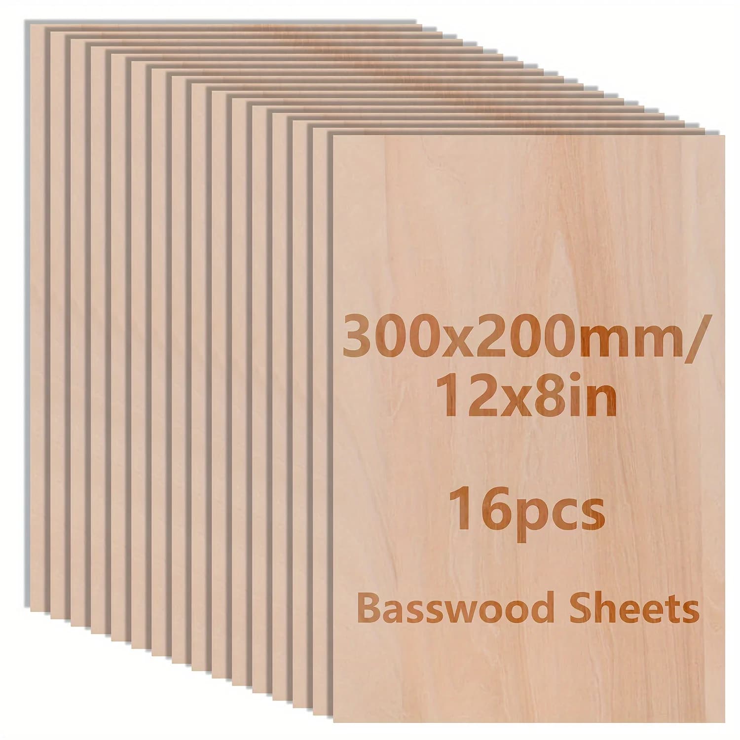 16/8/4/2 tile boards (12x8x0.08 inches) 2 mm laser cut wood, thin tile boards for craft wood, diy building modelling