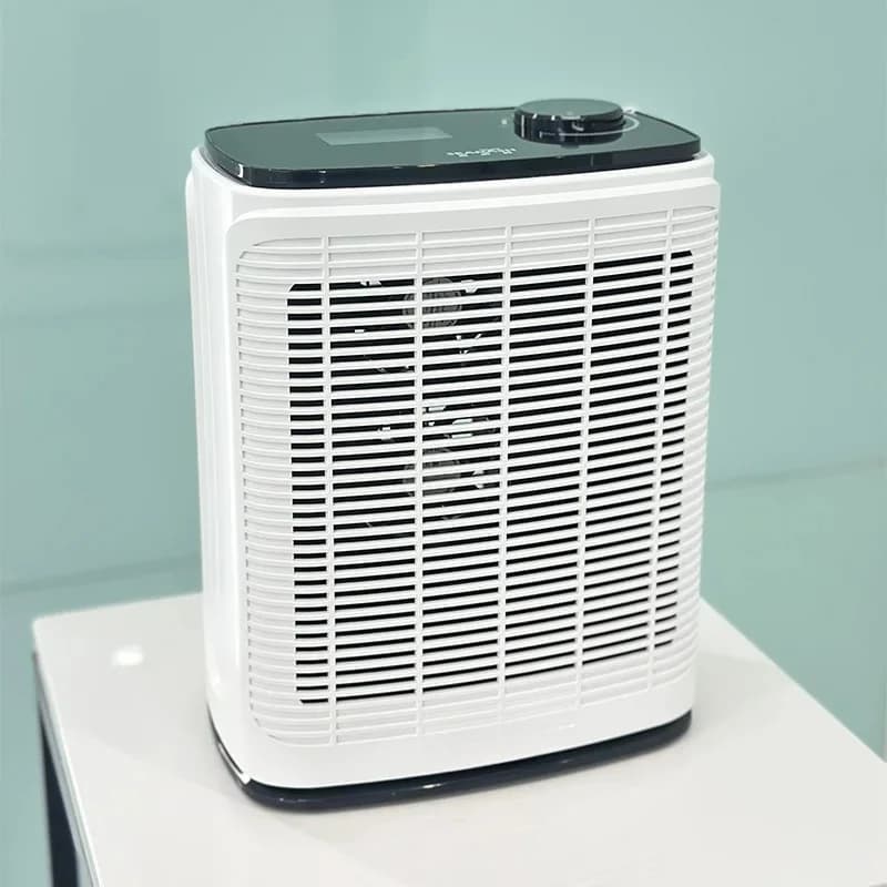 Purificatore d'Aria Portatile per Terapia del Sale con Ioni Negativi e Design da Tavolo per Casa e Camera da Letto