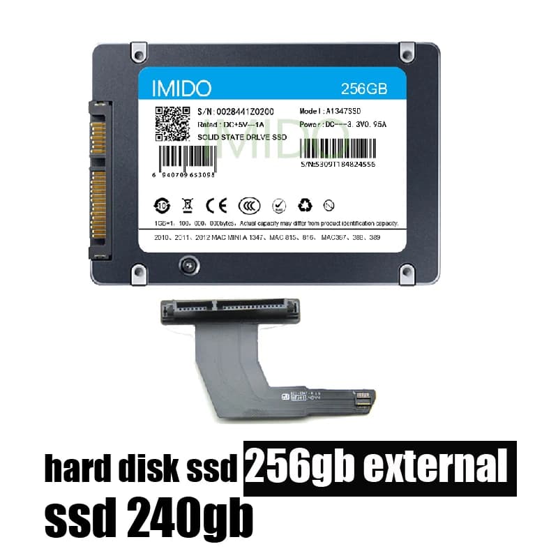 Disco rigido esterno SSD portatile per Mac 2012 Mini A1347 con Plus Converter Plus Tools cavo disco rigido esterno da 1.8 pollici