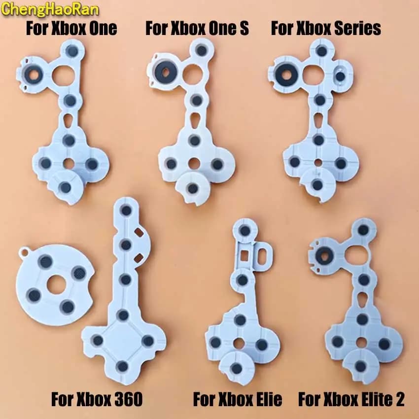 1 pz Gomma Conduttiva Per Xbox One Slim Serie SX Elite 1 2 Controller Chiave In Silicone Pulsante D pad Gamepad Accessori di Riparazione