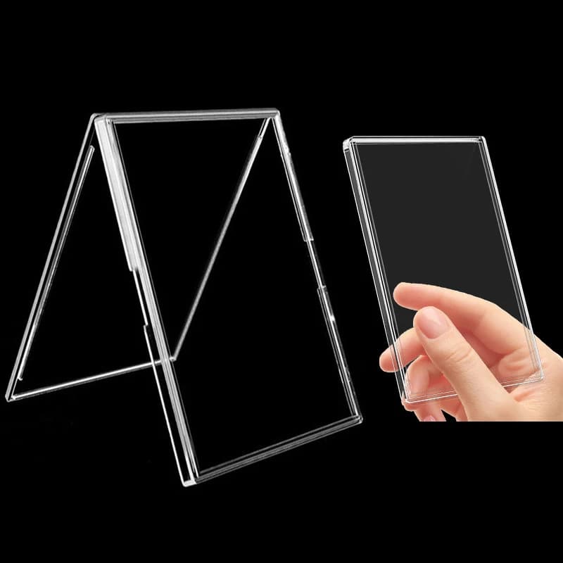 4~12 Pezzi Custodie Protettive per Carte, Accessori per Archiviazione, Cornice Fotografica Mini in Acrilico Trasparente, Espositore Decorativo per Casa TMZ