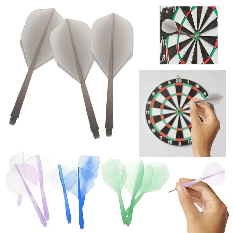Accessori per freccette da 3 pezzi, aste in plastica, accessori di ricambio portatili universali e leggeri per punte morbide con lancio fluido