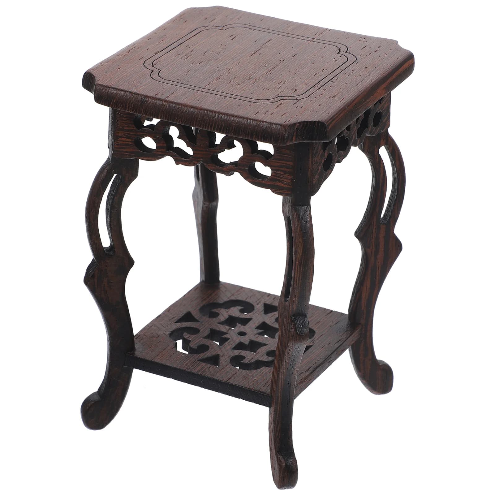 Supporto per piante in legno Supporto per vaso da fiori Base per piante Supporto per vaso da fiori per lavabo con base per ornamento artigianale da giardino