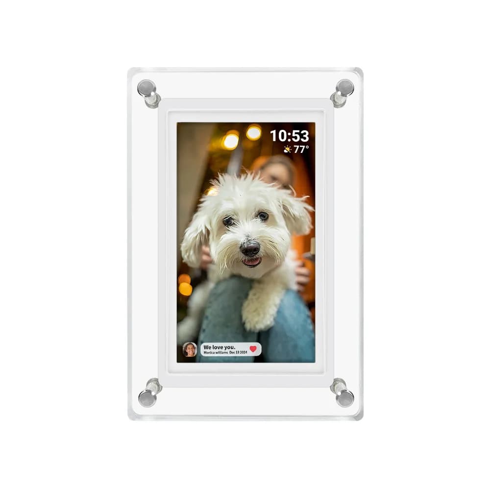1 5inch Acrylic Digital Photo Frame with WiFi 32GB Memory Supports Music & MP4 Videos