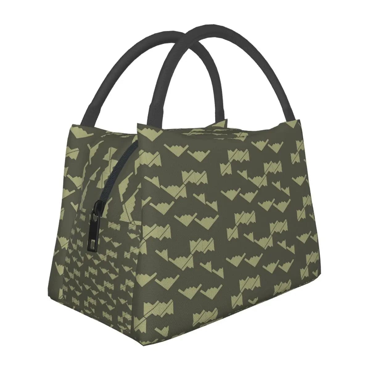 B2-06-rect Insulated Lunch Bag for School Picnic Storage Food Boxes Leakproof Container Cooler Thermal Lunch Box Tote