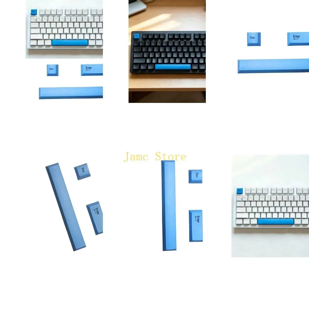 LX0B High Quality PBT Keycaps Included Esc Enter And 6.25u Spacebar Keycaps Easy Replace For Mechanical Keyboards