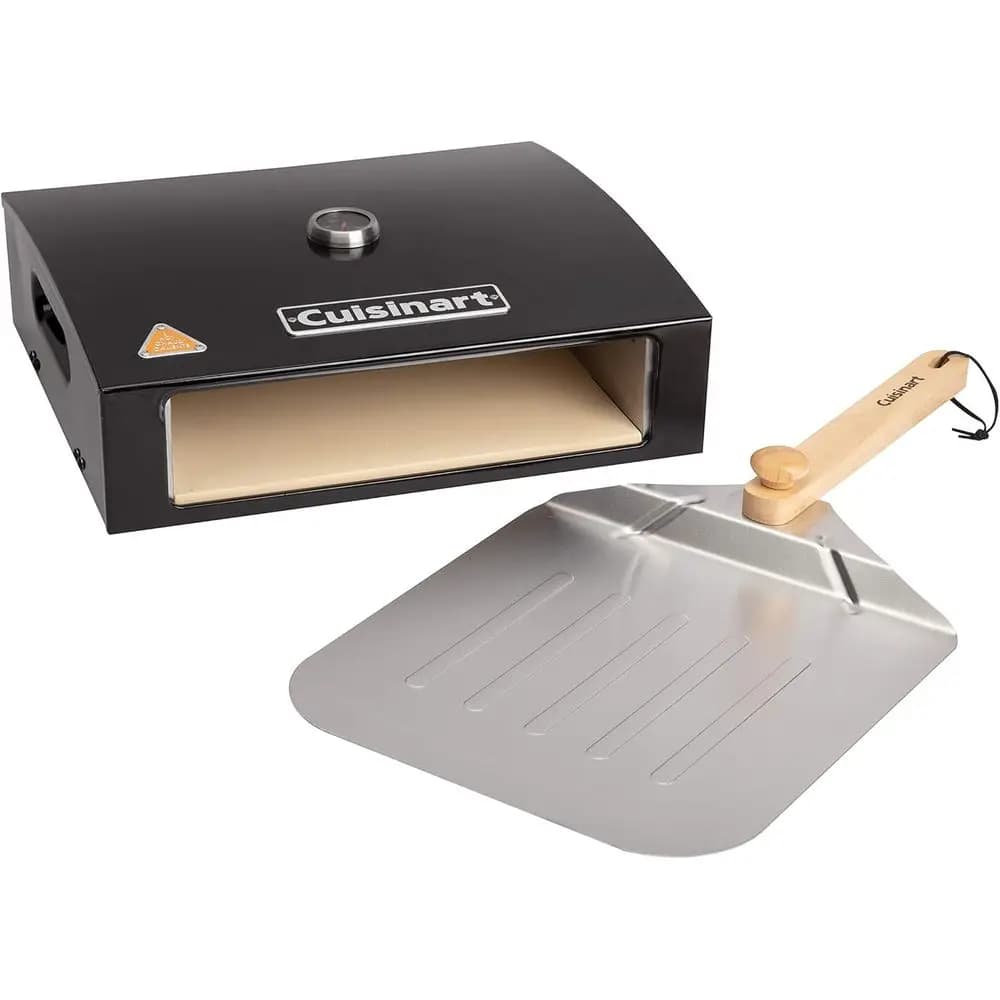 Portable Pizza Oven Kit - Make Homemade Pies with Peel and Cordierite Stone for Outdoor Cooking