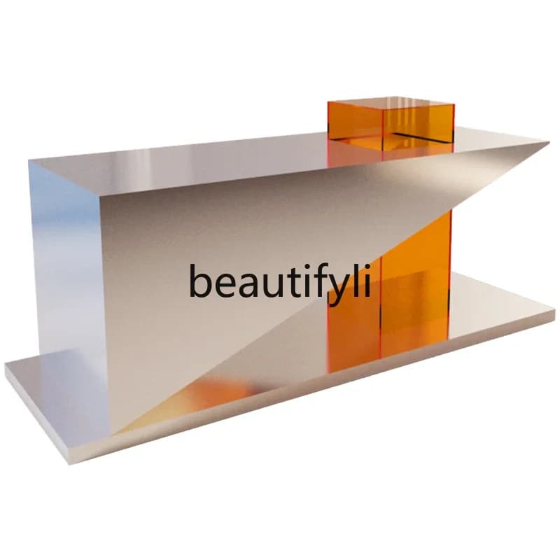 LX37Nakajima tavolo da acqua display in acciaio inossidabile spazzolato display acrilico tavolo da esposizione per borse per scarpe personalizzateSSS