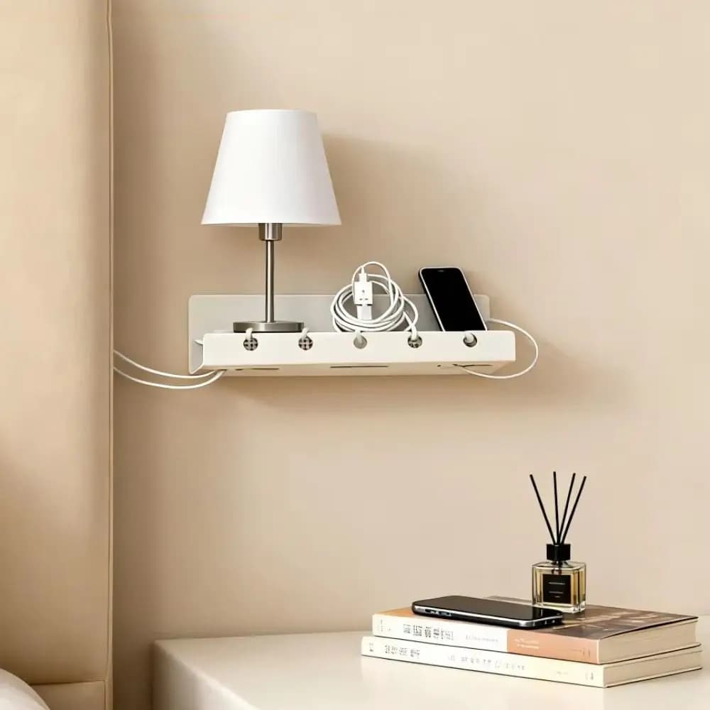 No Drilling Required Cable Management Tray Spacious Design Wear-resistant Under Desk Cable Organizer Sturdy Under-Desk Mount