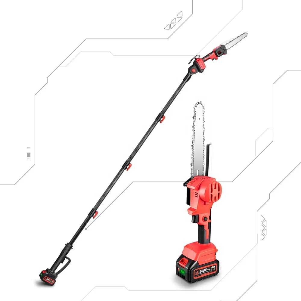 2.25m Cordless Electric High Branch Saw Telescoping Chainsaw Pruner Garden Pruning Tool Pruning Shears for18v Battery