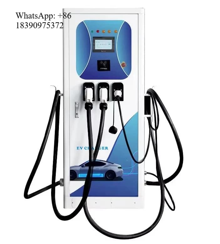 BLUESKY 142kw CCS CHAdeMO Type 2 EV DC AC Integrated 3 Connector Charging Pile Electric Vehicle Car Charger with POS