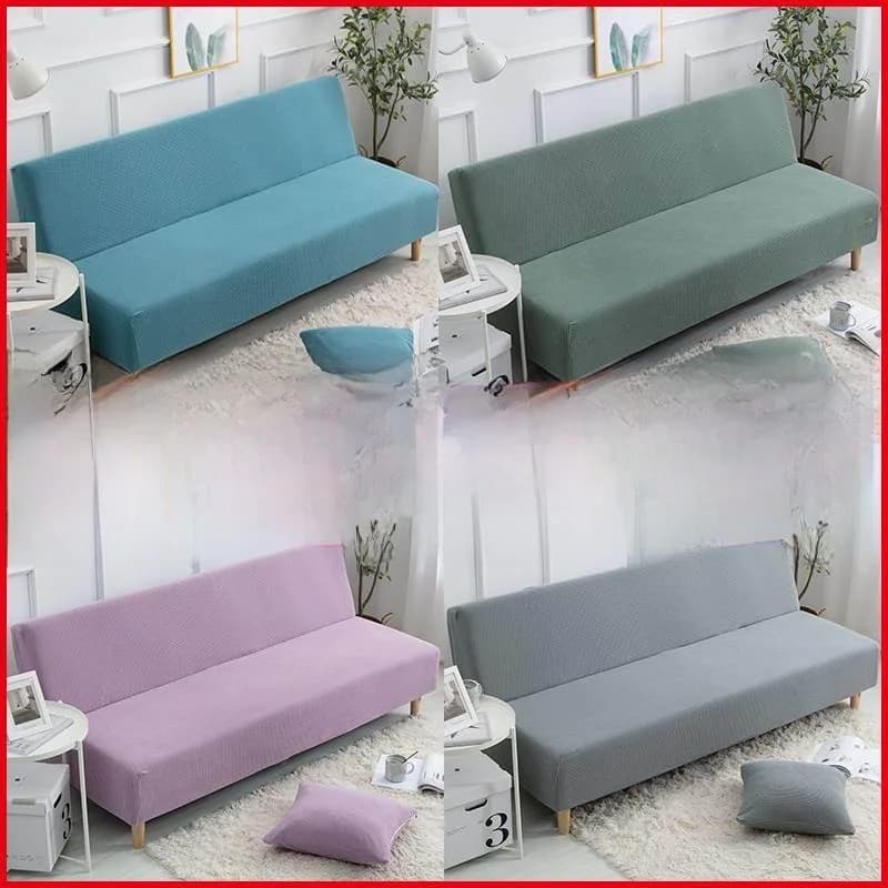 Full-Coverage Sofa Bed Cover without Arms for Balcony 18-Meter Long Polyester Sofa Slipcover Dustproof Home Fabric Protection