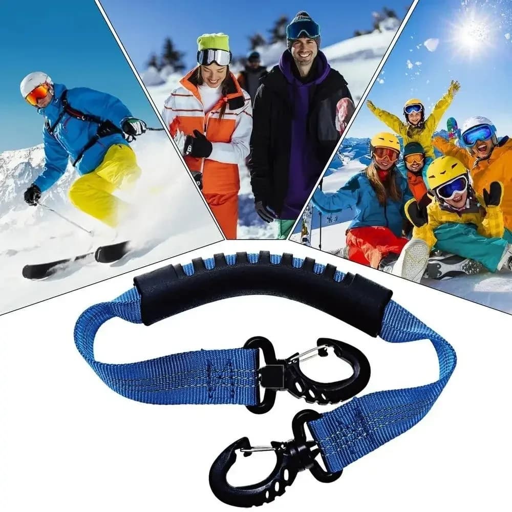 Cinghie Regolabili per Scarponi da Sci in Nylon, Cinghie per Trasporto Pattini da Ghiaccio, Cinghie per Sollevamento Scarpe da Pattinaggio, Cinghie per Trasporto Scarponi da Sci