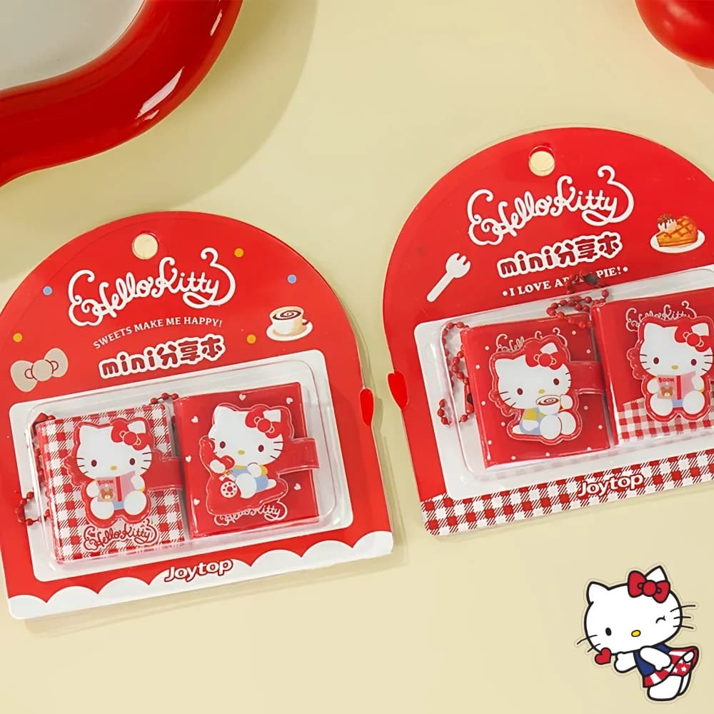 2 Pezzi Nuovo Set di Mini Quaderni Kawaii Hello Kitty, Regalo per Studentesse, Cancelleria Carina per Ragazze, Regalo di Compleanno