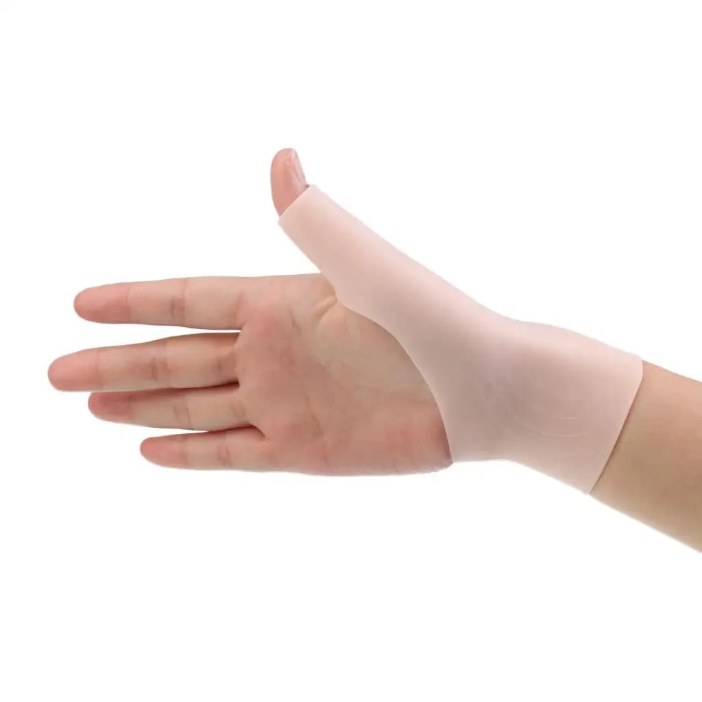 Guanti a compressione per il polso Supporto per il pollice in silicone Sollievo dall'artrite Design traspirante per dolori muscolari e comfort quotidiano