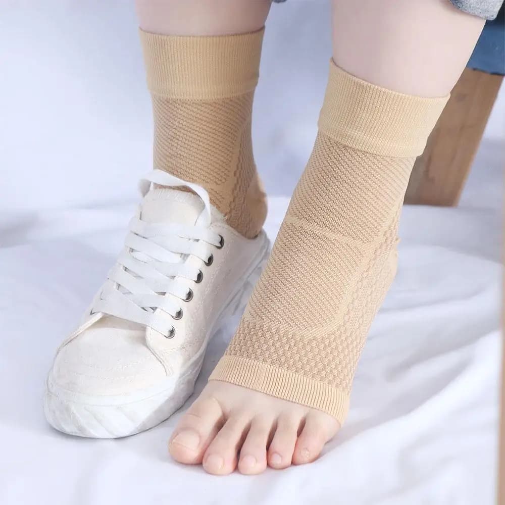 Supporto per Arco Plantare che Riduce il Gonfiore, Fascia Compressiva per Tallone e Spur, Supporto per Caviglia e Piede, Calze a Compressione